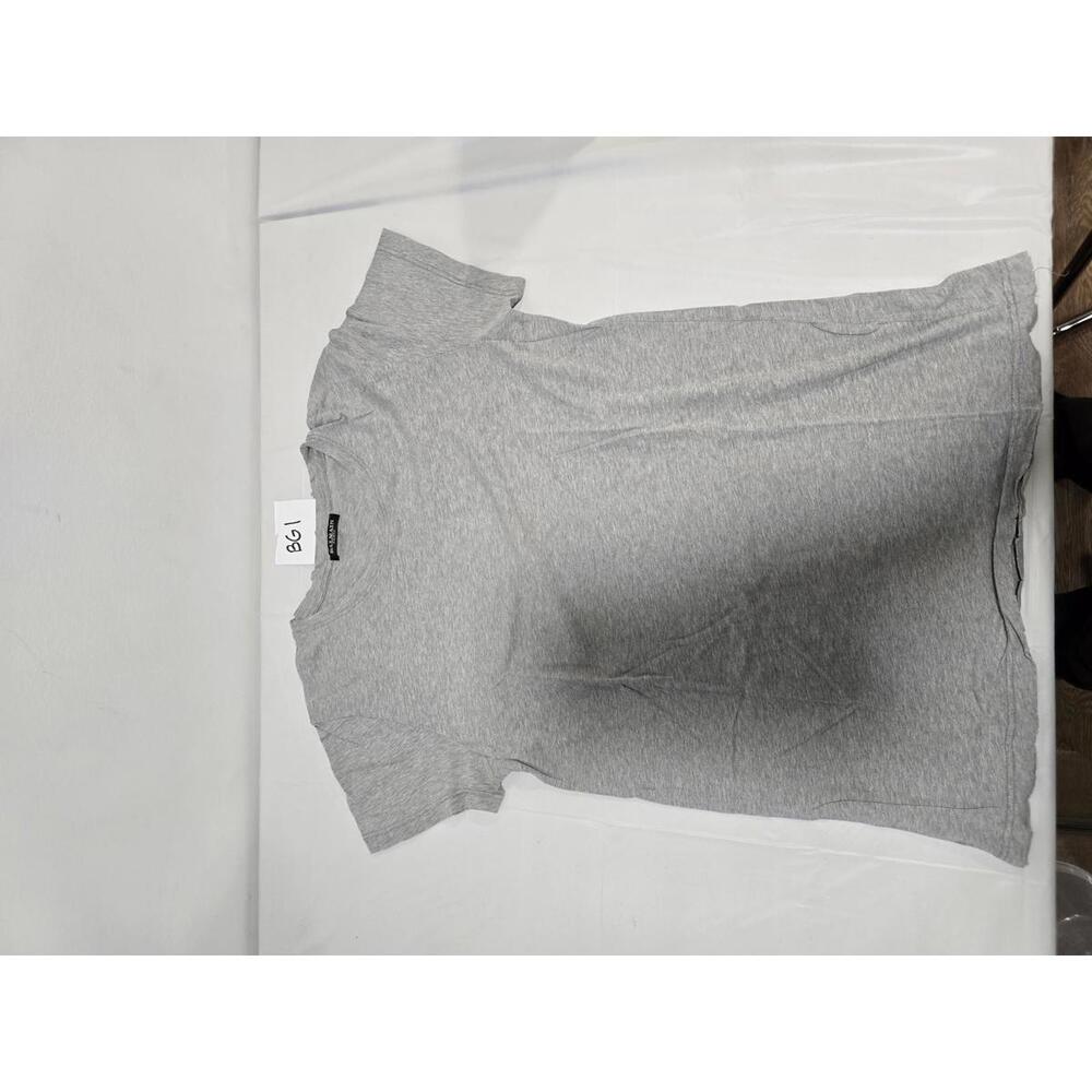 Balmain Paris Plain Grey T-shirt
